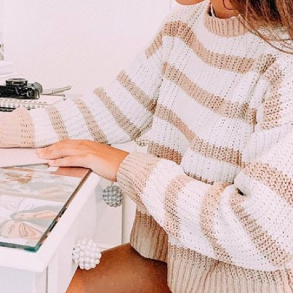 Color block sweater